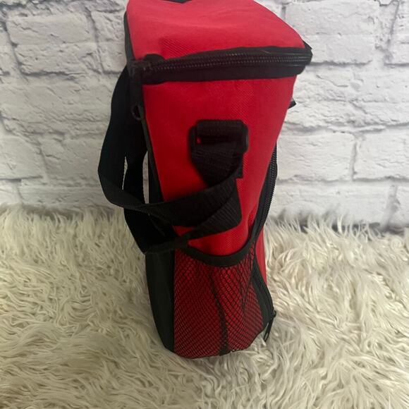 Hit Insulated lunch Bag Red with Black & White - Picture 4 of 8